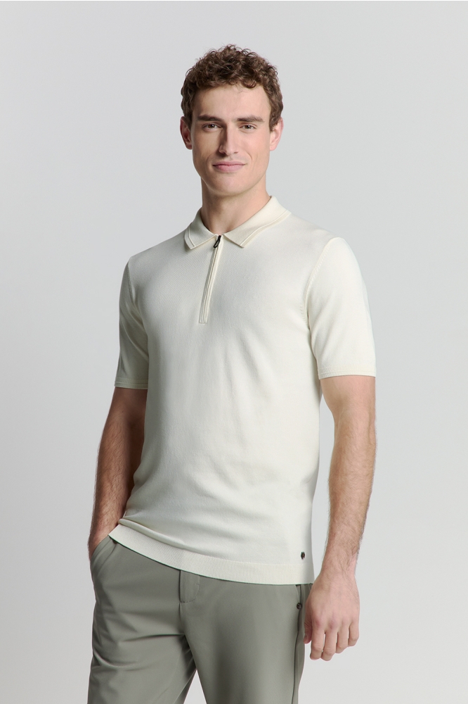 POLO MET KORTE MOUWEN 27210352 011 OFFWHITE